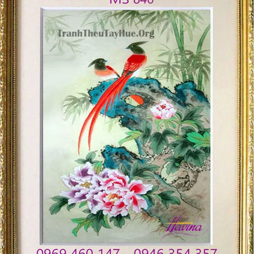Tranh thêu tặng đám cưới MS 840