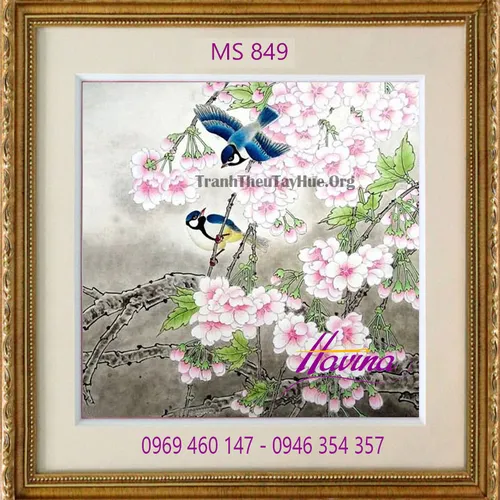 Tranh thêu tặng đám cưới MS 849