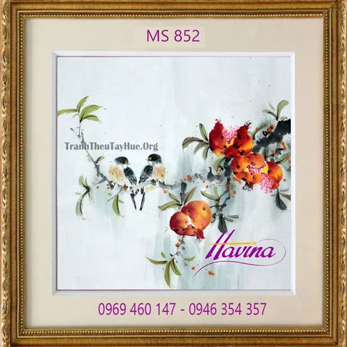 Tranh thêu tặng đám cưới MS 852