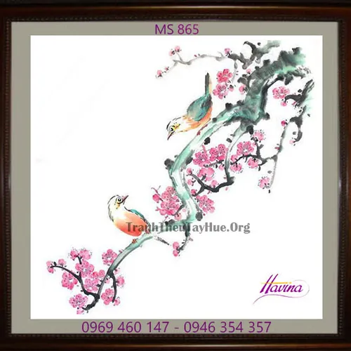 Tranh thêu tặng đám cưới MS 865