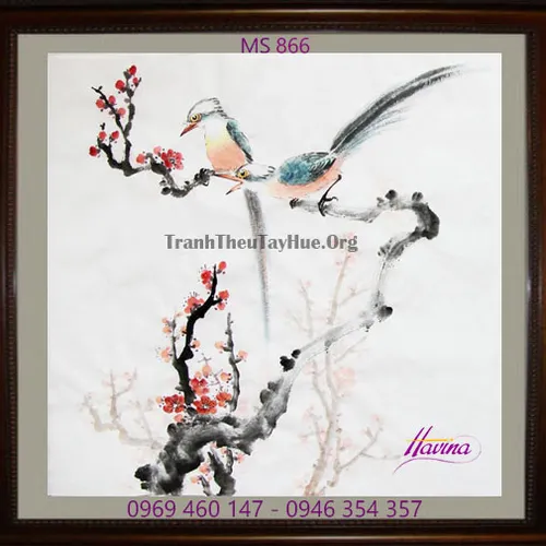 Tranh thêu tặng đám cưới MS 866