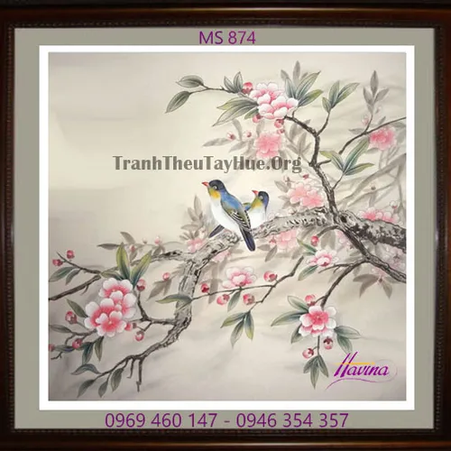Tranh thêu tặng đám cưới MS 874