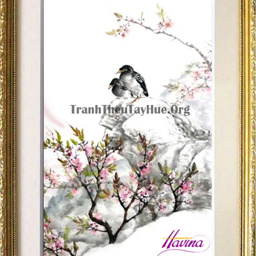 Tranh thêu tặng đám cưới MS 875