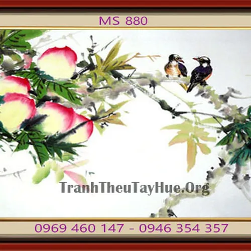 Tranh thêu tặng đám cưới MS 880