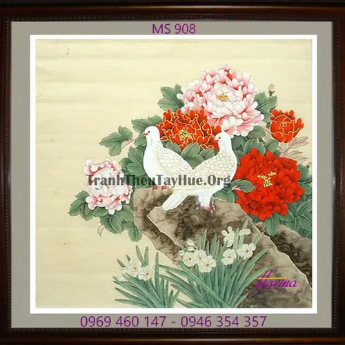Tranh thêu tặng đám cưới MS 908