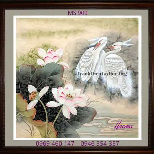 Tranh thêu tặng đám cưới MS 909