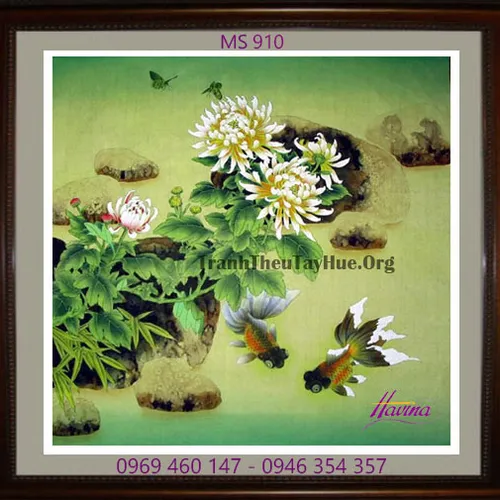 Tranh thêu tặng đám cưới MS 910