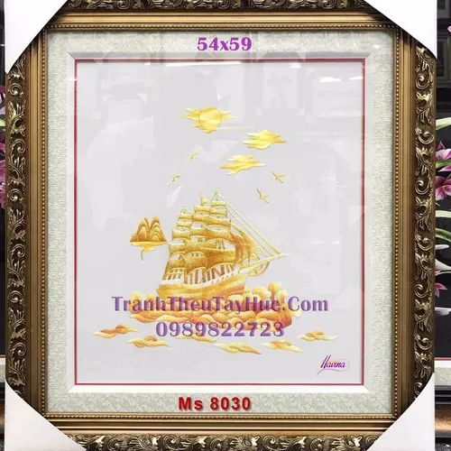 Tranh thêu tặng khai trương  MS 8030