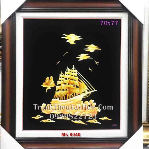 Tranh thêu tặng khai trương  MS 8040