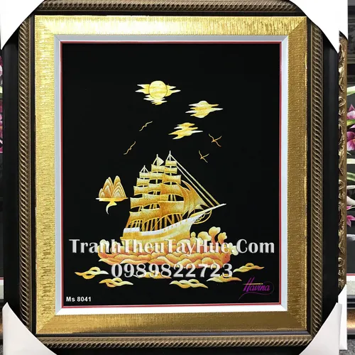 Tranh thêu tặng khai trương  MS 8041