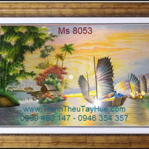 Tranh thêu tặng khai trương  MS 8053