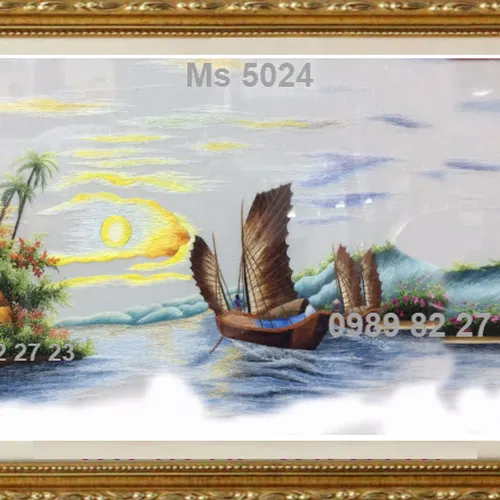 Tranh thêu tặng khai trương  MS5024