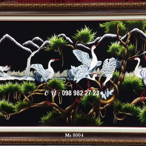 Tranh thêu tặng tân gia MS 8004