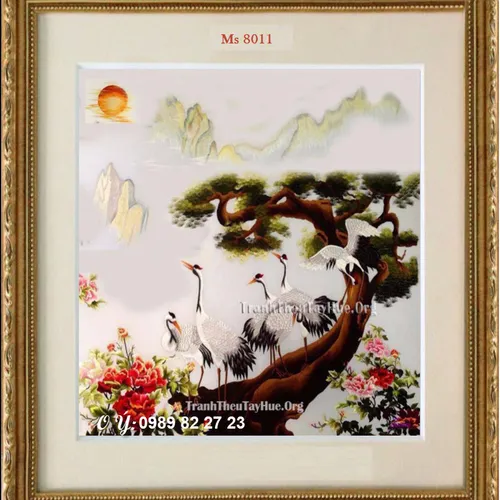 Tranh thêu tặng tân gia MS 8011