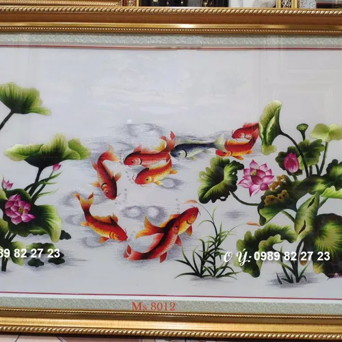Tranh thêu tặng tân gia MS 8012