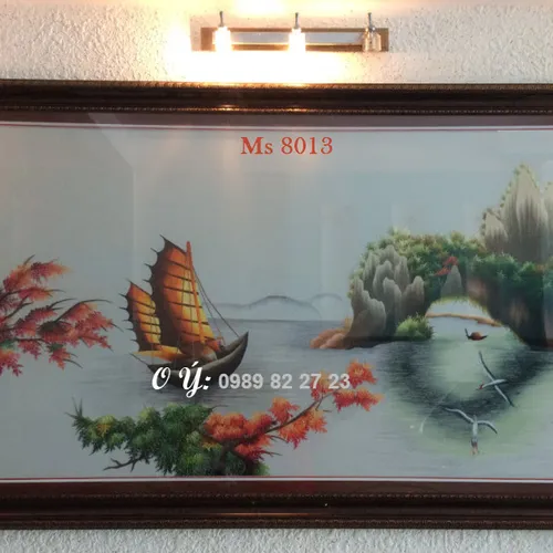 Tranh thêu tặng tân gia MS 8013