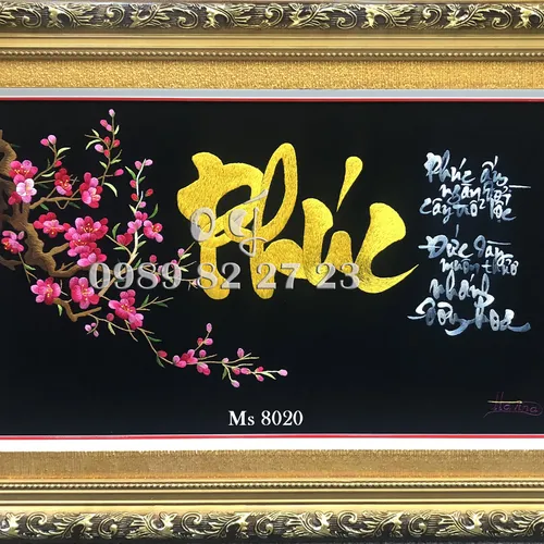 Tranh thêu tặng tân gia MS 8020