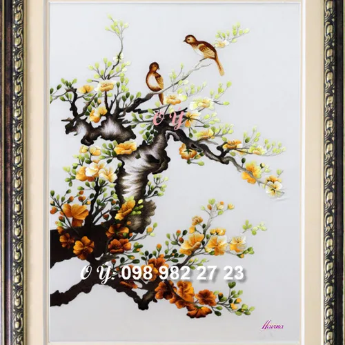 Tranh thêu tặng tân gia MS 8023