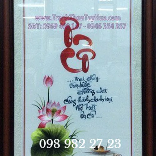Tranh thêu tặng thầy cô ms 2387