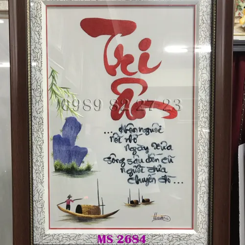 TRANH THÊU TẶNG THẦY CÔ MS 2684