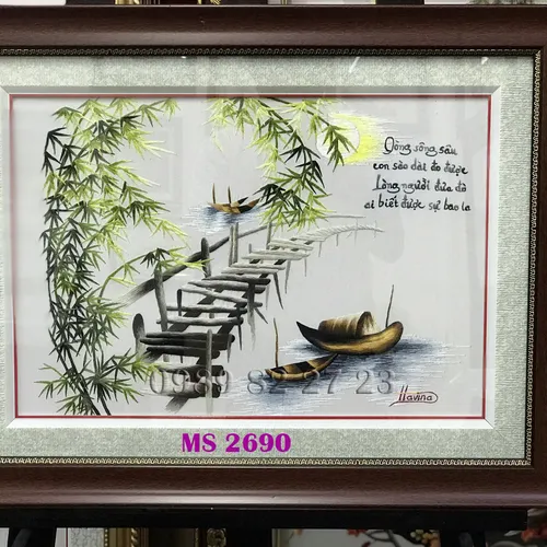 TRANH THÊU TẶNG THẦY CÔ MS 2690