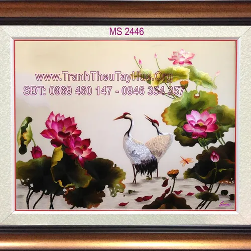 Tranh thêu tay bán ở cửa hàng tphcm MS 2446