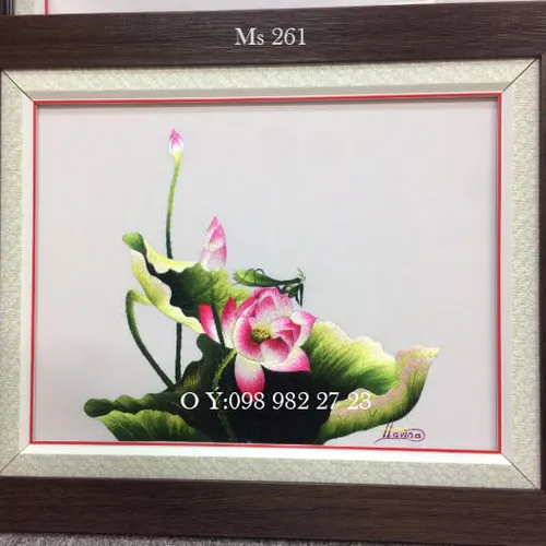 Tranh thêu tay bán ở cửa hàng tphcm MS 261