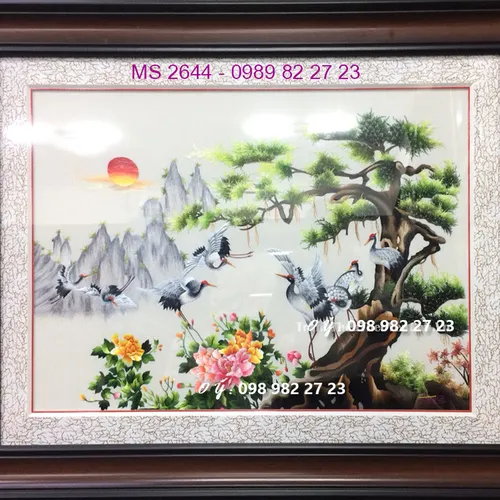 Tranh thêu tay bán ở cửa hàng tphcm MS 2644