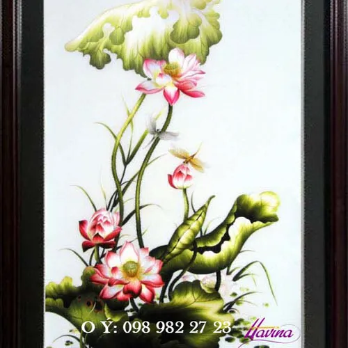 Tranh thêu tay bán ở cửa hàng tphcm MS 266
