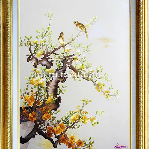 Tranh thêu tay bán ở cửa hàng tphcm MS 2671