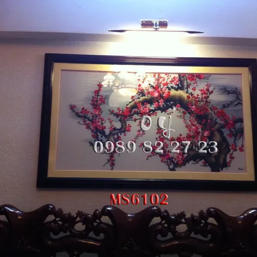 Tranh thêu tay bán ở cửa hàng tphcm MS 6102
