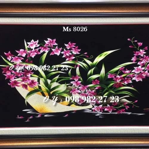 Tranh thêu tay bán ở cửa hàng tphcm MS 8026