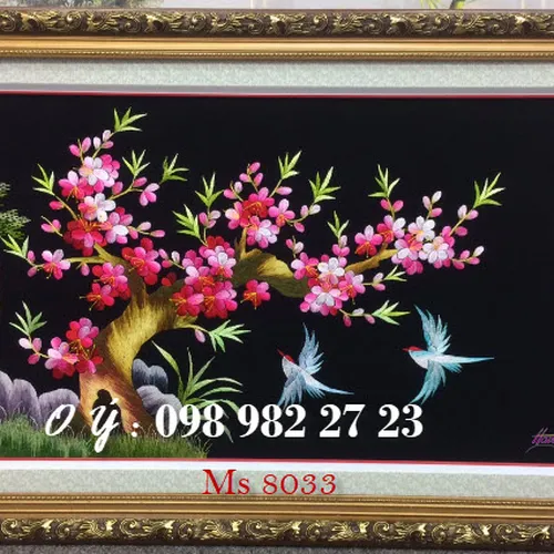 Tranh thêu tay bán ở cửa hàng tphcm MS 8033