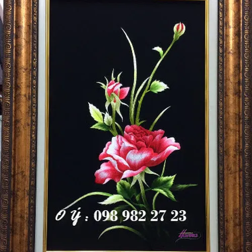 Tranh thêu tay bán ở cửa hàng tphcm MS 8035