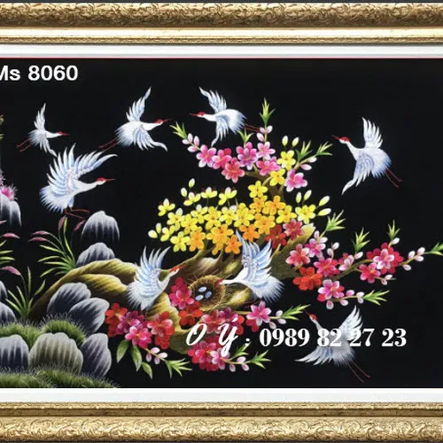 Tranh thêu tay bán ở cửa hàng tphcm MS 8060