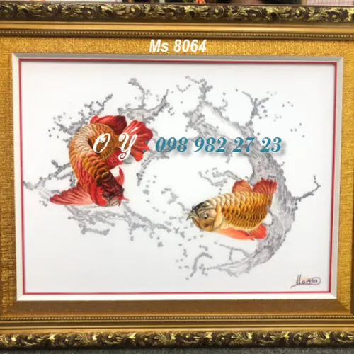 Tranh thêu tay bán ở cửa hàng tphcm MS 8064