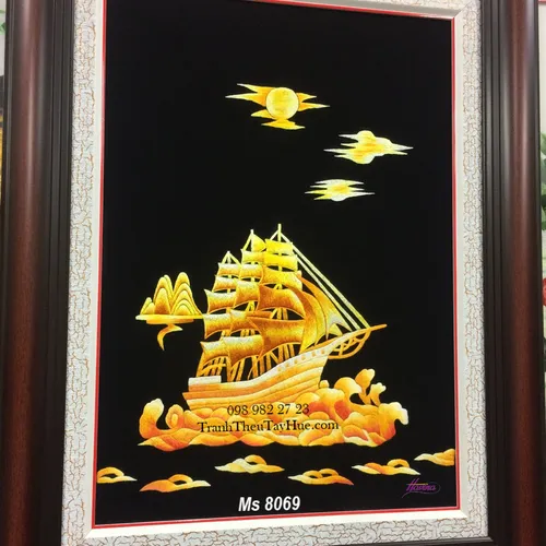 Tranh thêu tay bán ở cửa hàng tphcm MS 8069