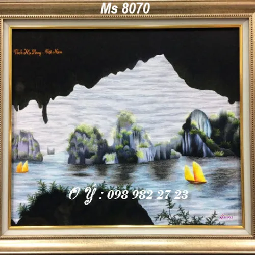 Tranh thêu tay bán ở cửa hàng tphcm MS 8070