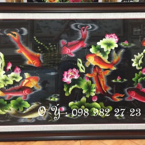 Tranh thêu tay bán ở cửa hàng tphcm MS 8077