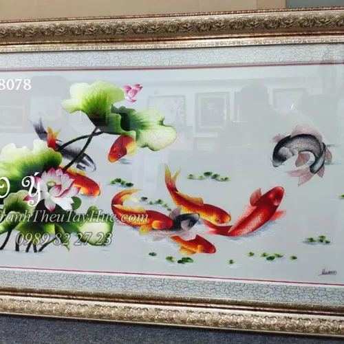 Tranh thêu tay bán ở cửa hàng tphcm MS 8078