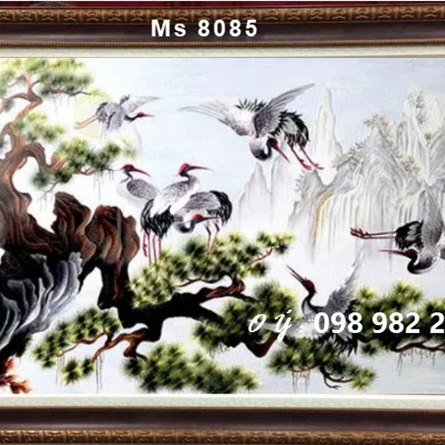 Tranh thêu tay bán ở cửa hàng tphcm MS 8085