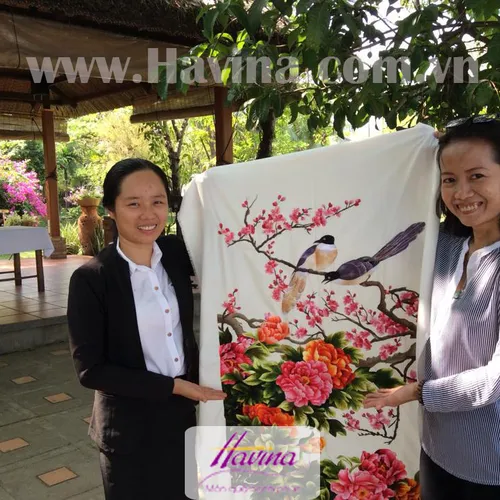 Tranh Thêu Hoa Mẫu Đơn Mang Đến Cuộc Sống Hạnh Phúc Viên Mãn Cho Gia Đình Anh Đạt Ở Đồng Nai