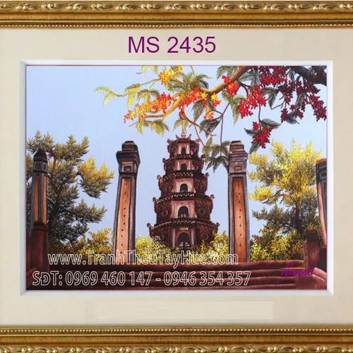 Tranh thêu tay Huế Ms 2435