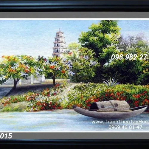 Tranh thêu tay Huế Ms 6015 - Huế thương 2