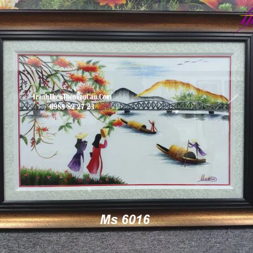 Tranh thêu tay Huế Ms 6016