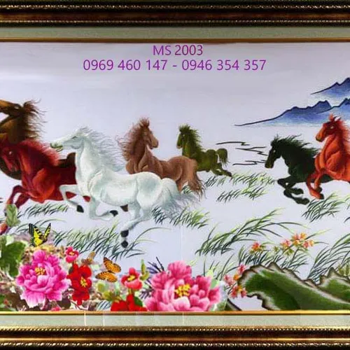 Hoản Thiện Tranh Thêu Mã Đáo Thành Công ms 2003 Theo Yêu Cầu Anh Bi