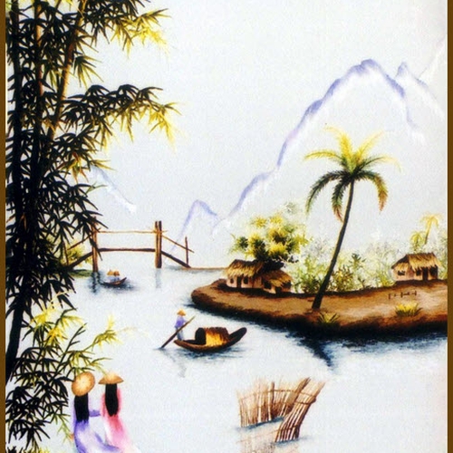 Tranh thêu tay tặng thầy cô HTTC36