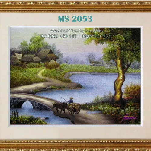 Tranh thêu tay tphcm MS 2053
