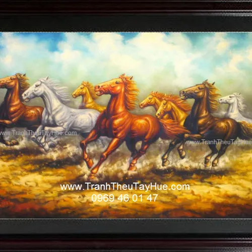 Tranh thêu tay truyền thống Mã Đáo Thành Công 14