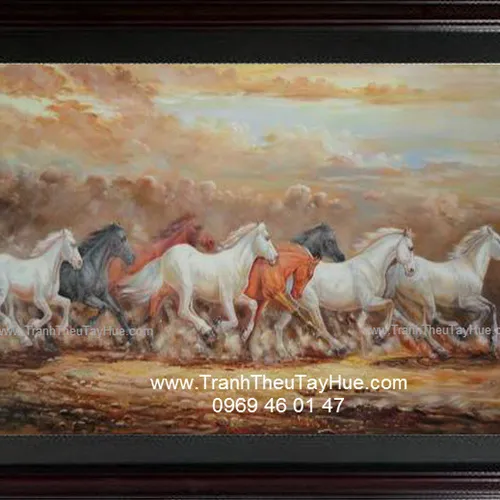 Tranh thêu tay truyền thống Mã Đáo Thành Công 15